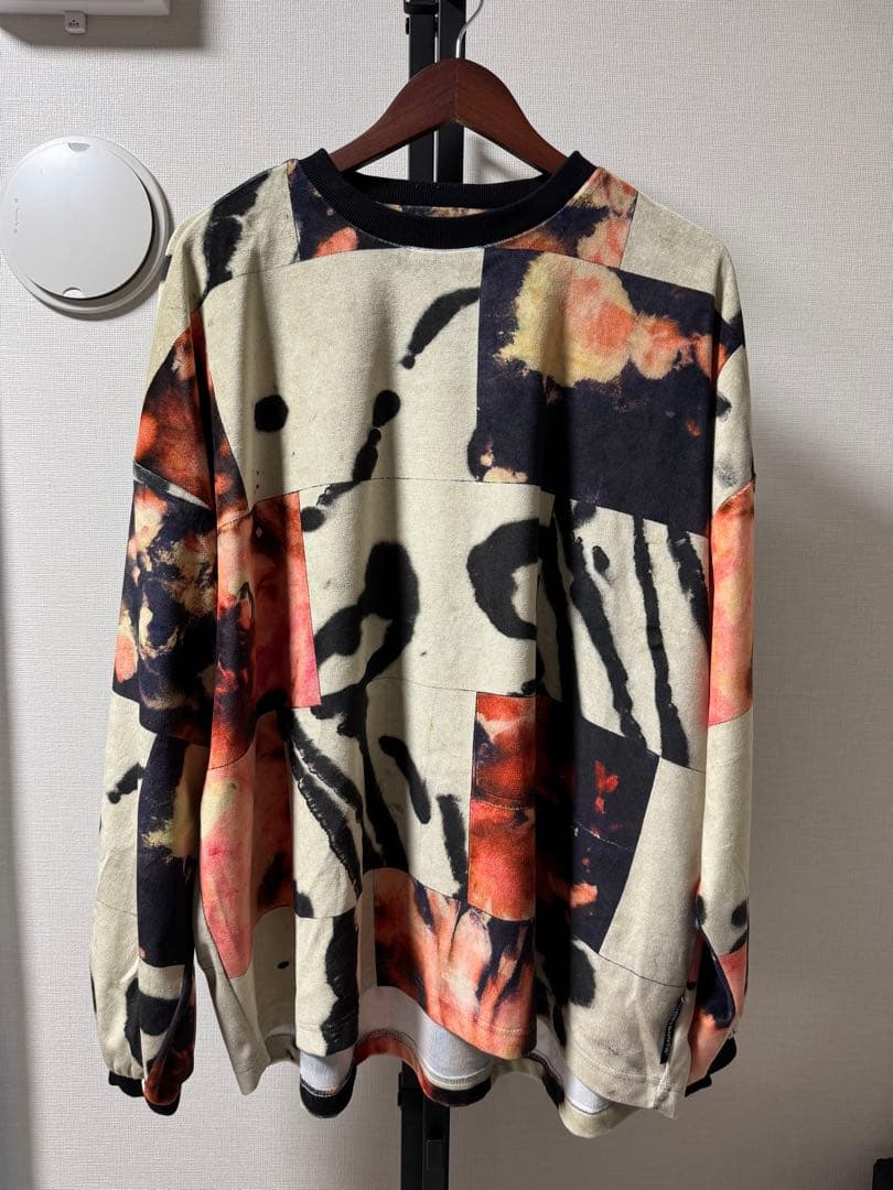 TIGHTBOOTH XL 抽象パターン 長袖カットソー