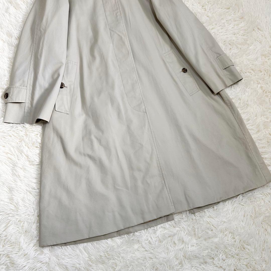 バーバリー ステンカラーコート グレー トレンチコート ノバチェック レディース