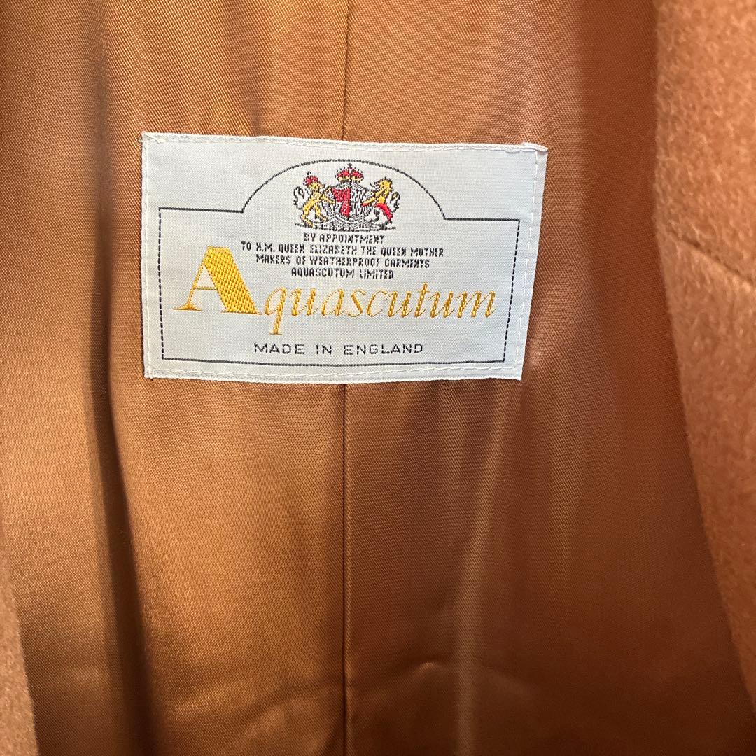 【極美品】アクアスキュータム　カシミヤ100　 トレンチコート　ダブル　ロング