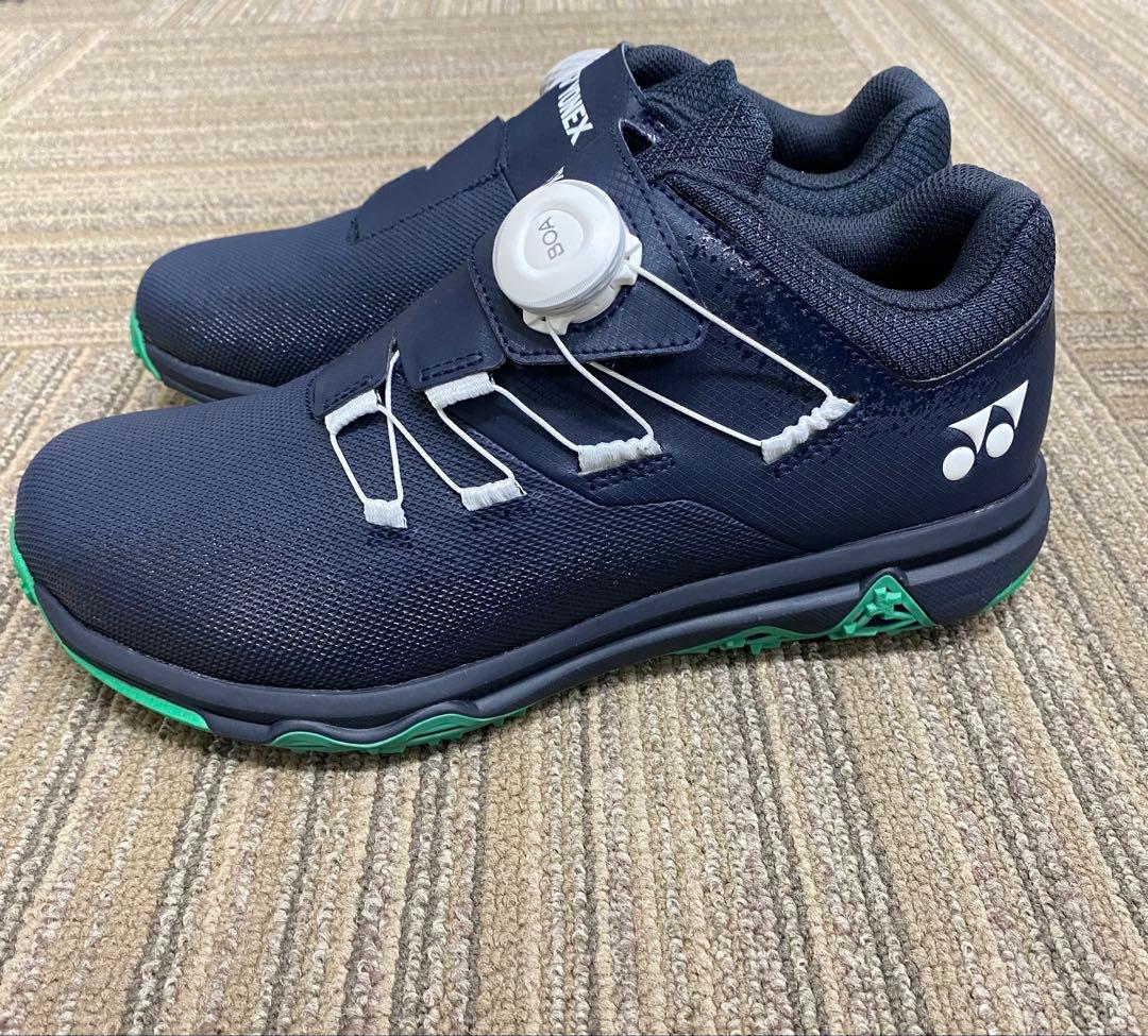 YONEX ゴルフシューズ ネイビー 25センチ パワークッションエアラスメン