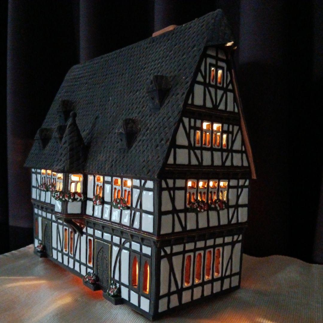 【超メルカリ祭限定】ライト付リトアニアキャンドルハウス3点セット　刻印あり