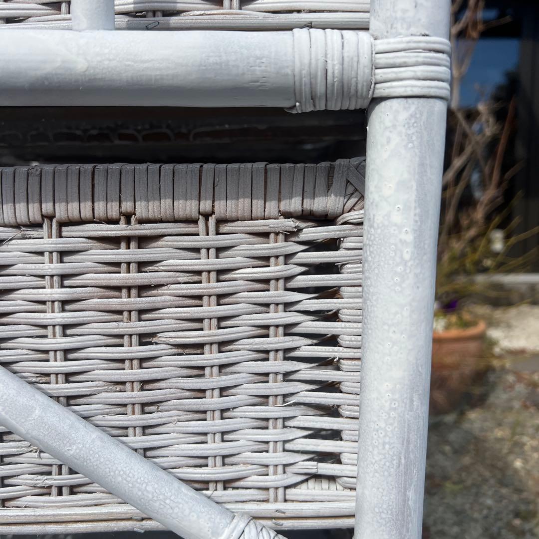 籐家具 ラタン エスニック アジアンラック チェスト 引き出し ホワイトラタン