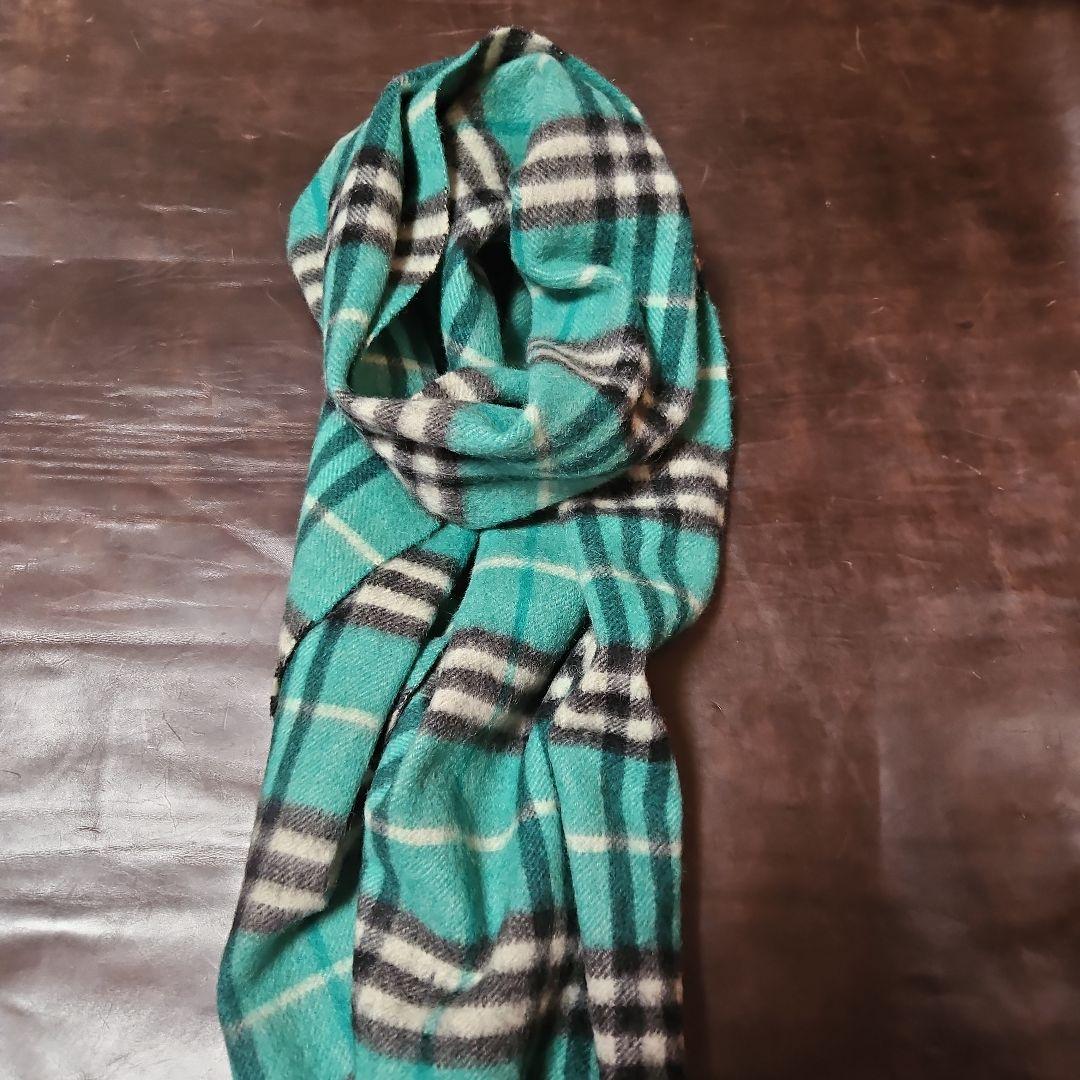 BURBERRY　バーバリー　大判カシミヤマフラー