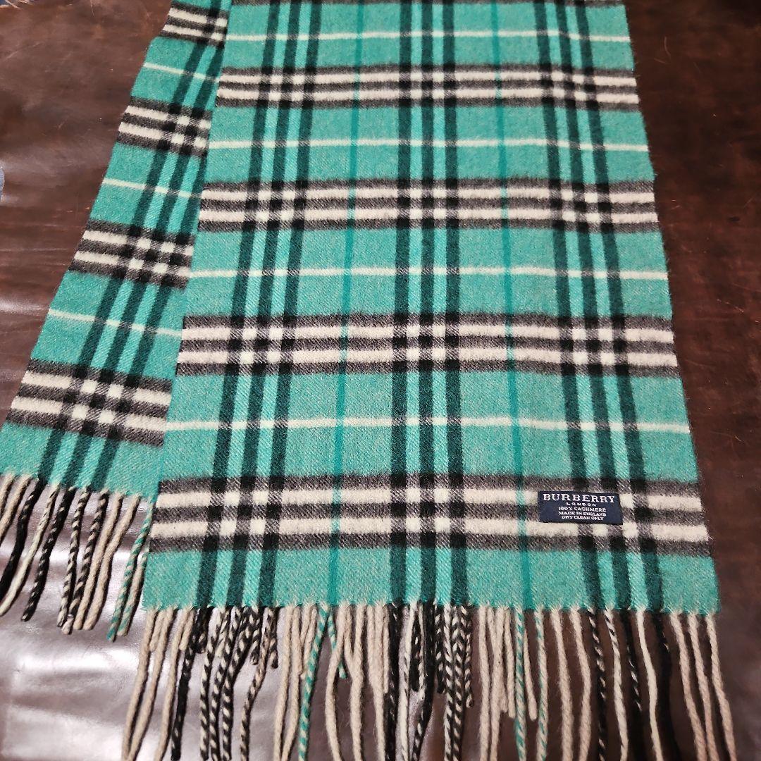 BURBERRY　バーバリー　大判カシミヤマフラー