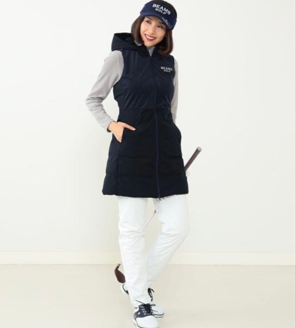 BEAMS GOLF ビームスゴルフスエードライク パデット ワンピース