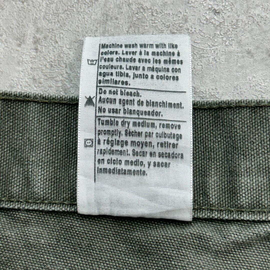 け*ん様 00s　カーハート　ダブルニーダックペインターパンツ　W35　モスグリ