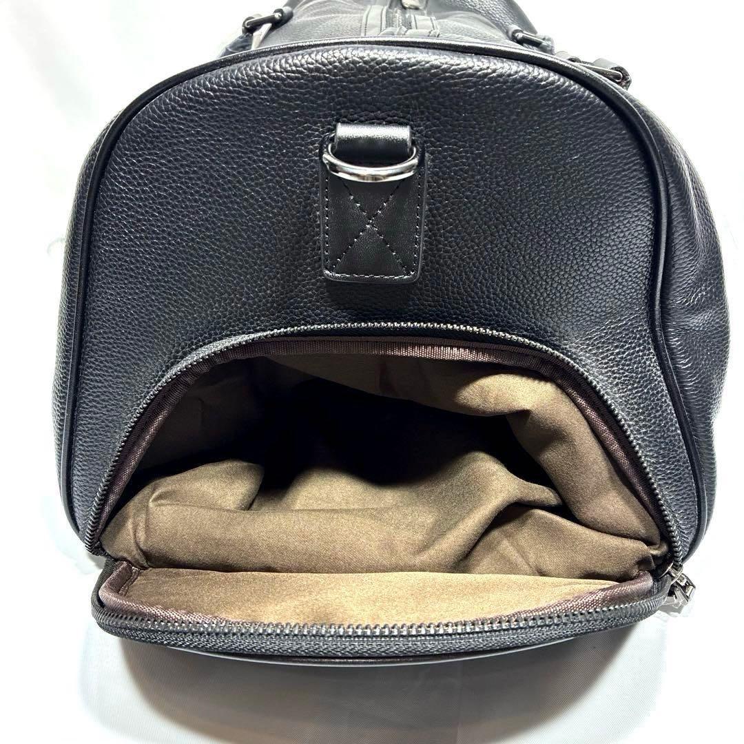 【新品タグ付】 BOSTANTEN 2way ゴルフバッグ シューズ収納 本革