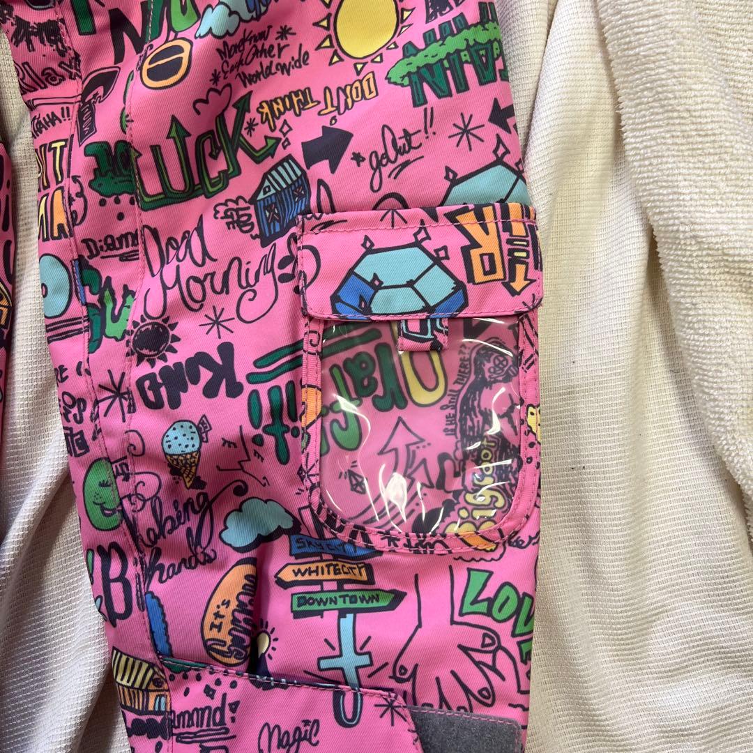 Mizuno 子供用 スキーウェア 上下セット　ピンク