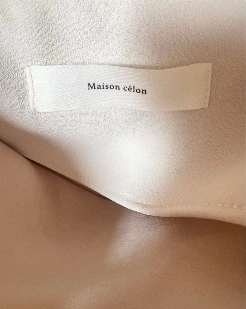 maison celon アシンメトリーワンピース ivory