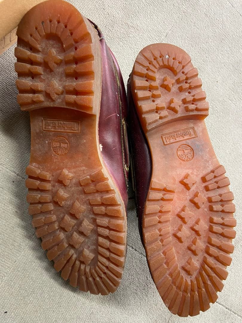 Timberland バーガンディ デッキシューズ　3eye