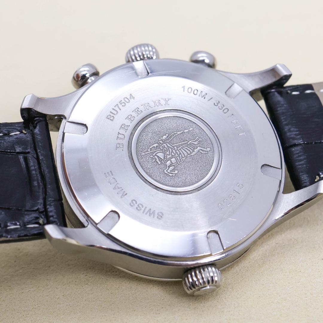 稼働 BURBERRY 腕時計 BU7504 南極点初到達記念 クロノグラフ