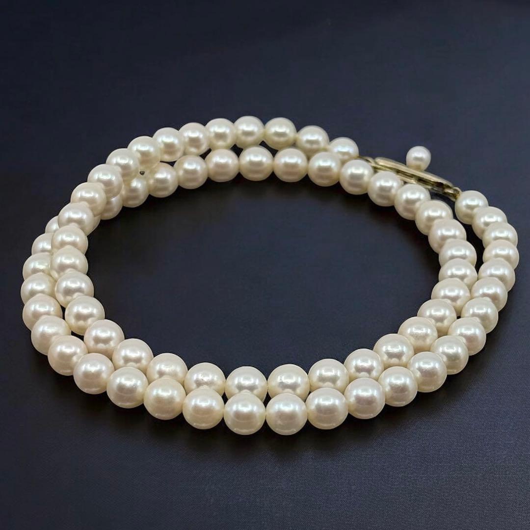 【最高峰】ミキモト　アコヤ　本真珠　パール　ネックレス　K14