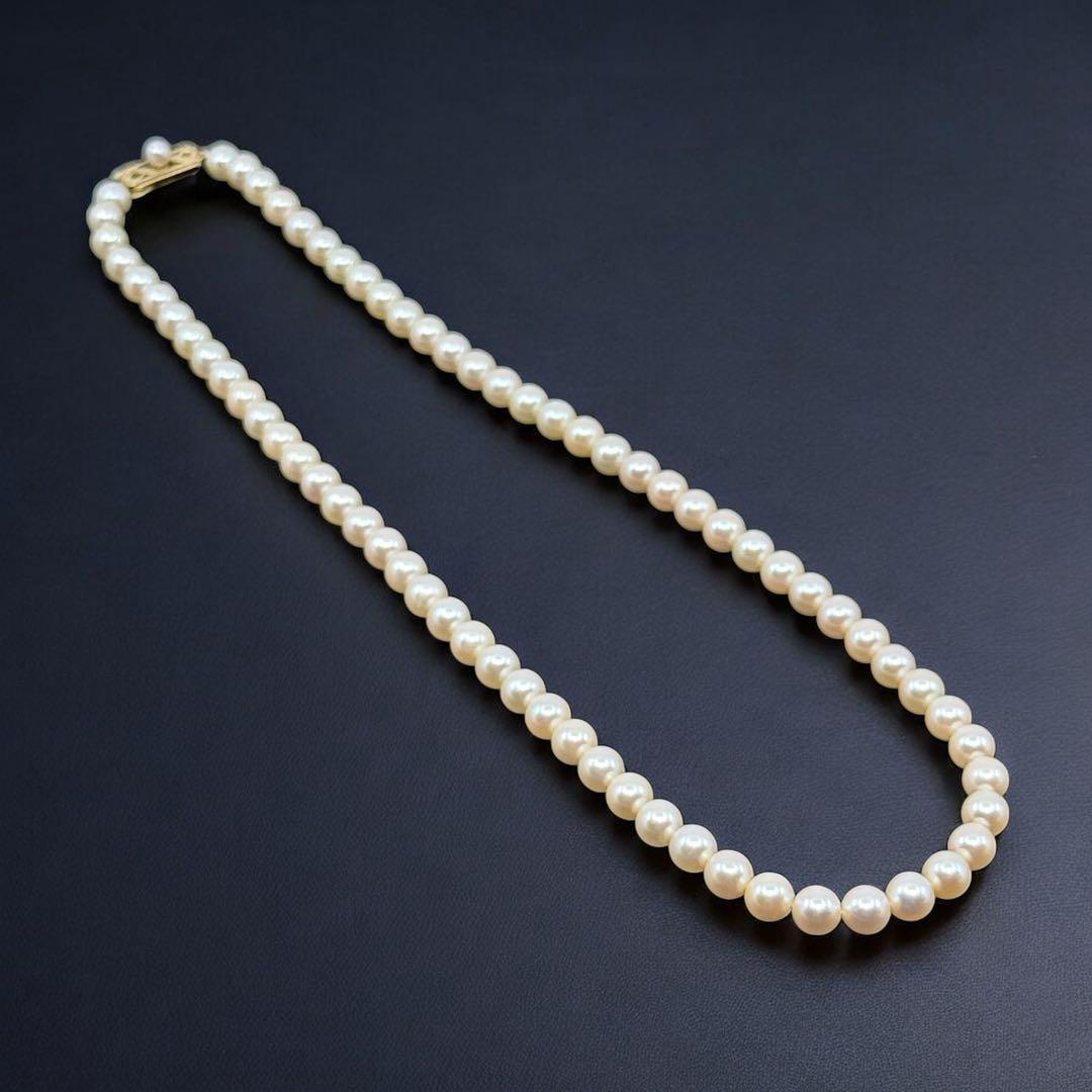 【最高峰】ミキモト　アコヤ　本真珠　パール　ネックレス　K14