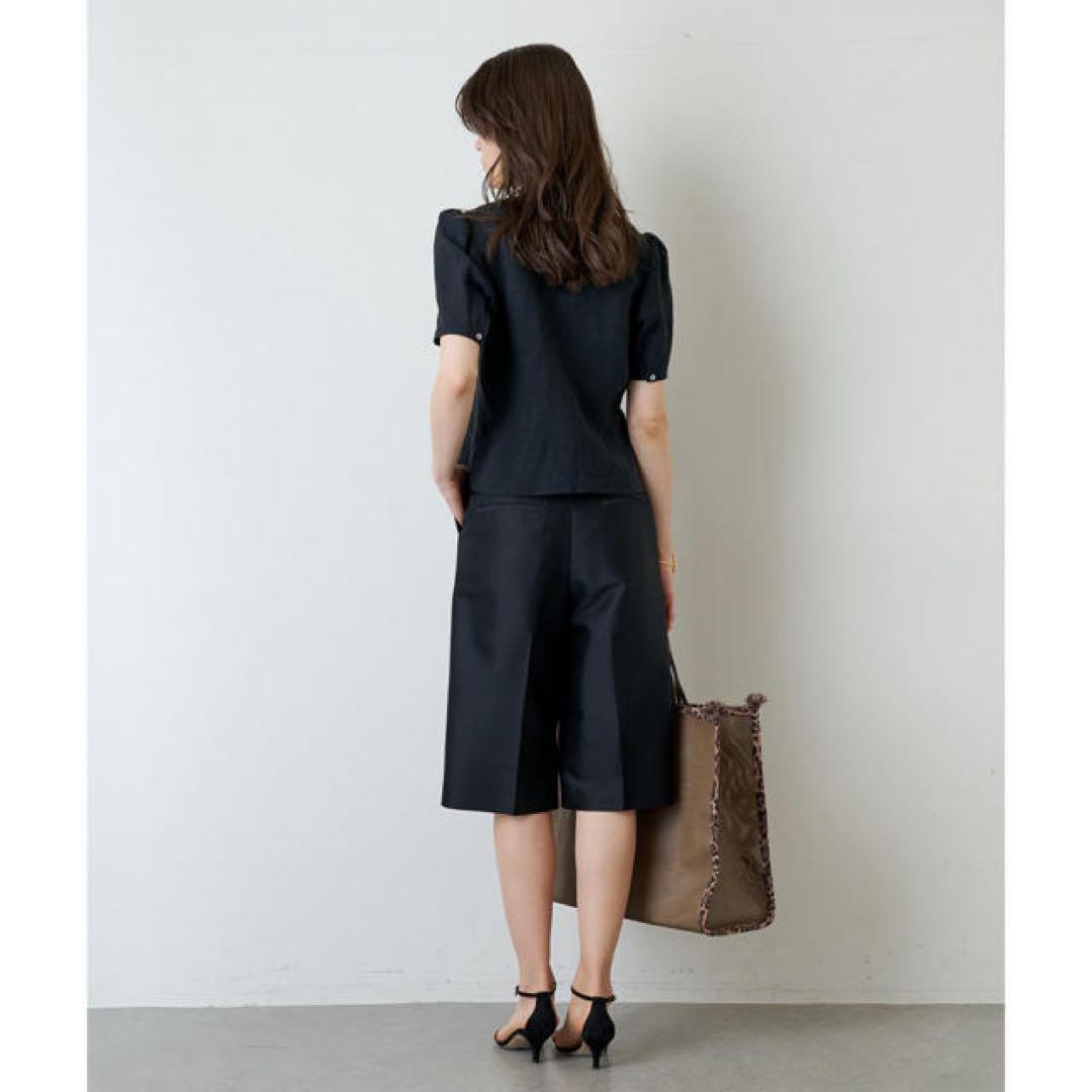 Whim Gazette シルクウールツイルハーフパンツ