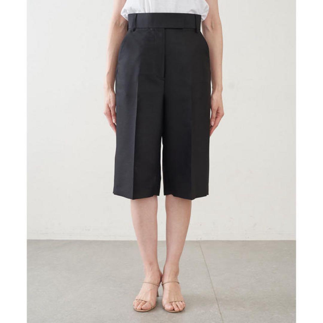 Whim Gazette シルクウールツイルハーフパンツ