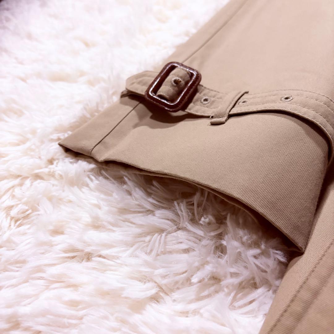 極美品★アクアスキュータム トレンチコート ベージュ 英国製 XL