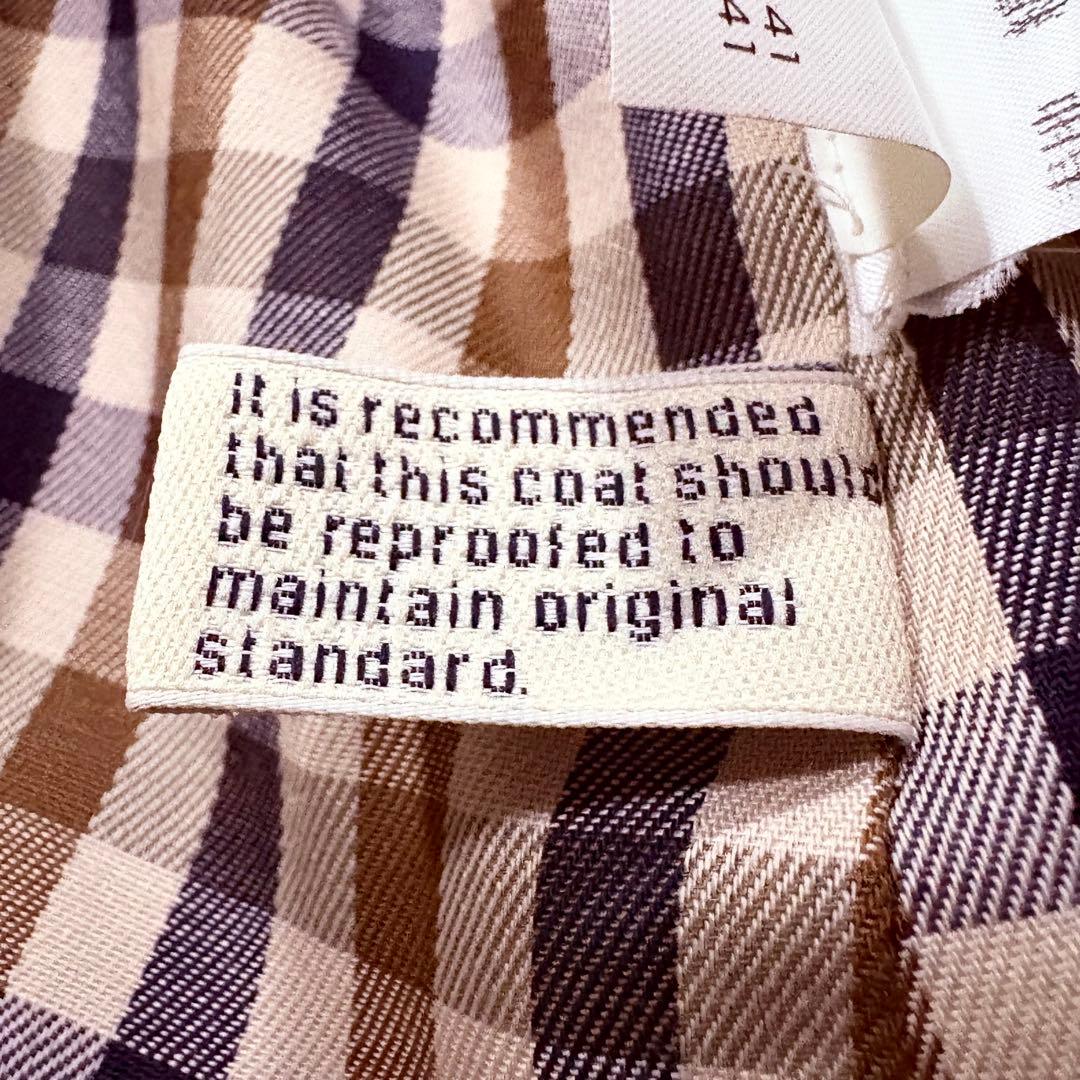 極美品★アクアスキュータム トレンチコート ベージュ 英国製 XL