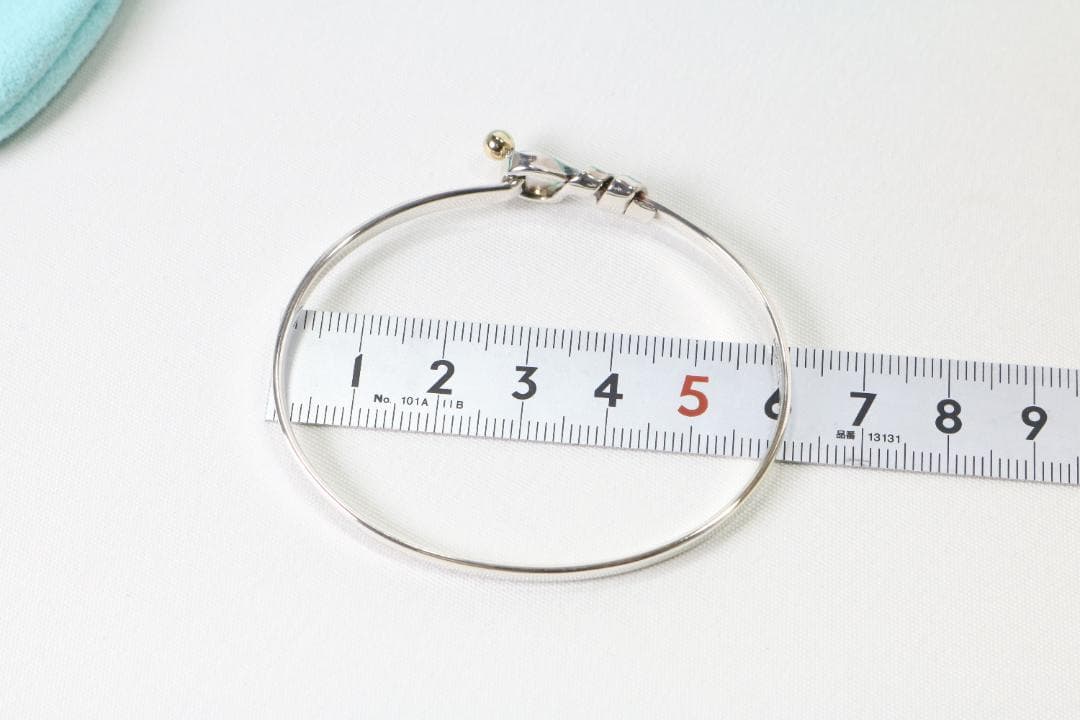 【美品】Tiffany & Co. シルバーバングル 箱 ポーチ付き