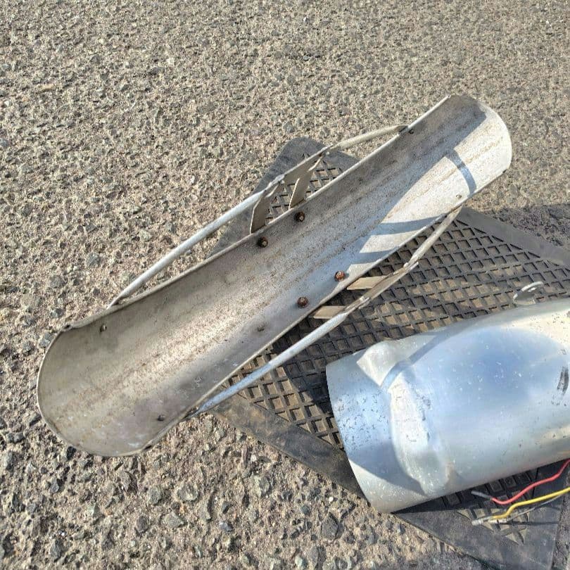 SR400 SR500 アルミフェンダー フロント リア 社外テールランプ付き