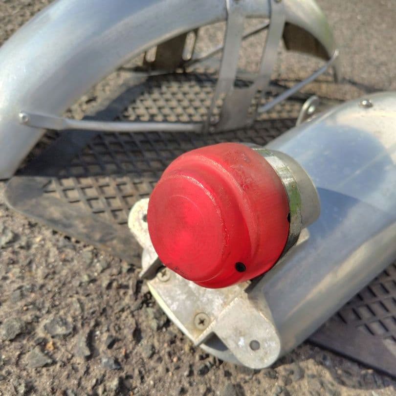 SR400 SR500 アルミフェンダー フロント リア 社外テールランプ付き