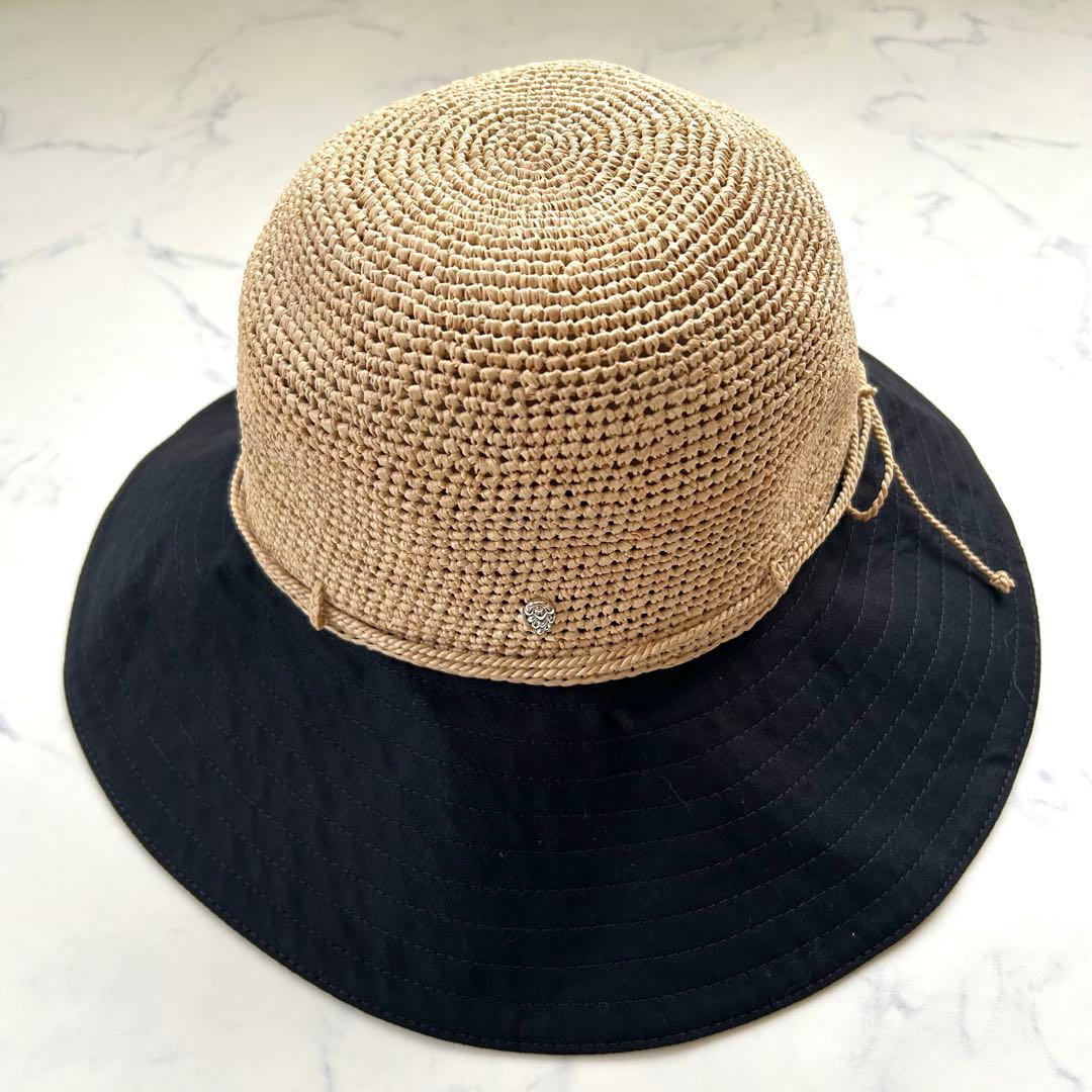 新品✨ヘレンカミンスキー カロラ 麦わら帽子 ラフィア ベージュ ブラック