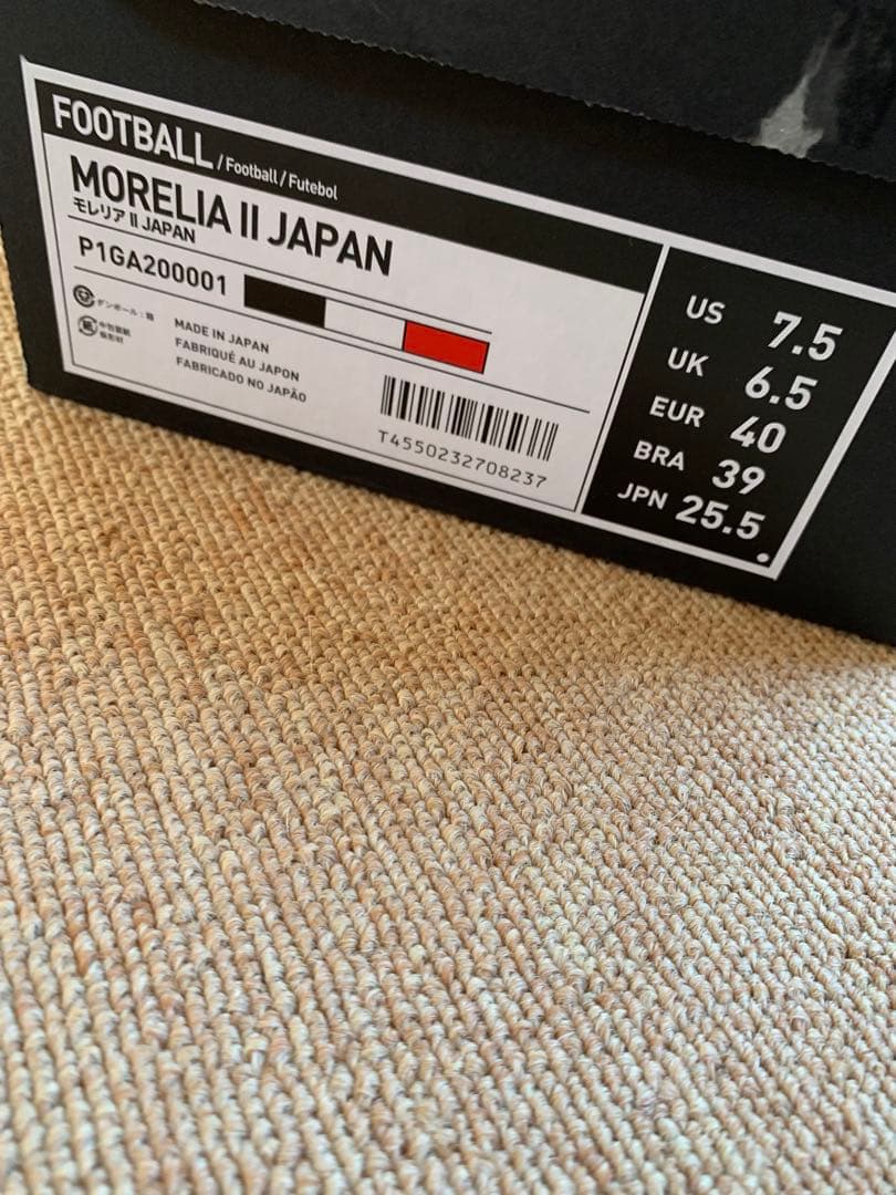 ミズノモレリア2Japan 25.5