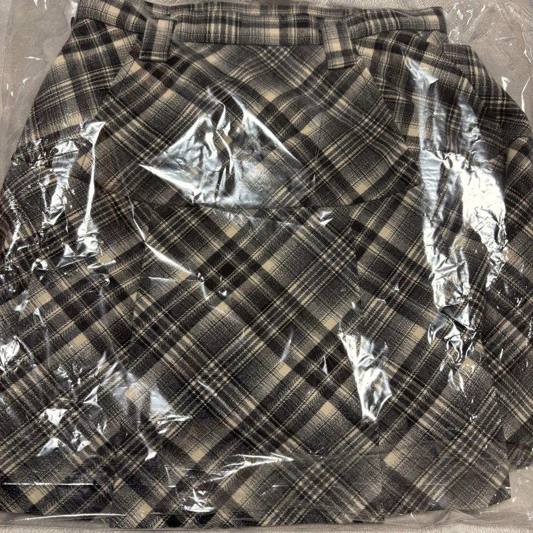 スカート andmary Coco check mini pleats skirt