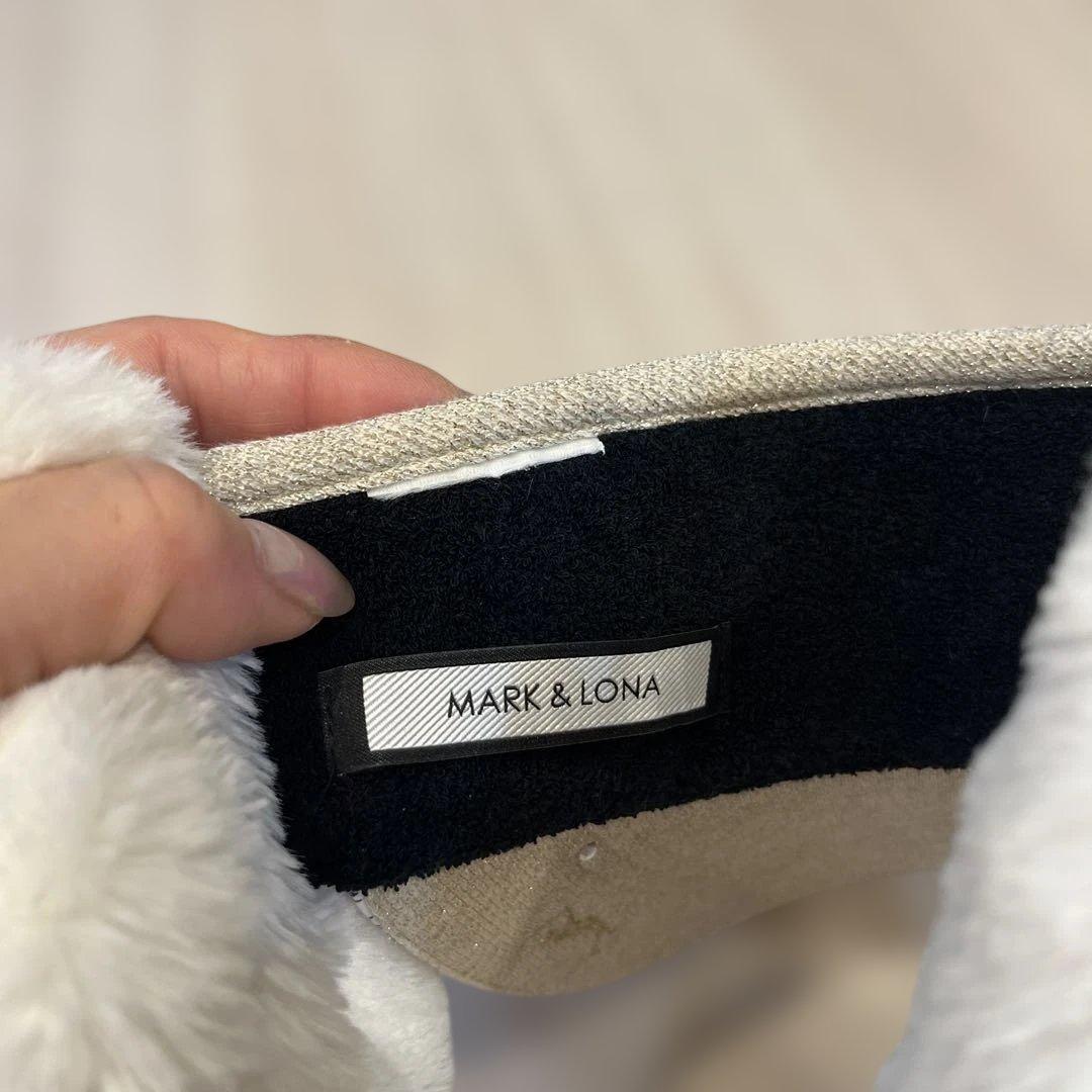 【美品】MARK & LONA マークアンドロナ★ベージュラメバイザー
