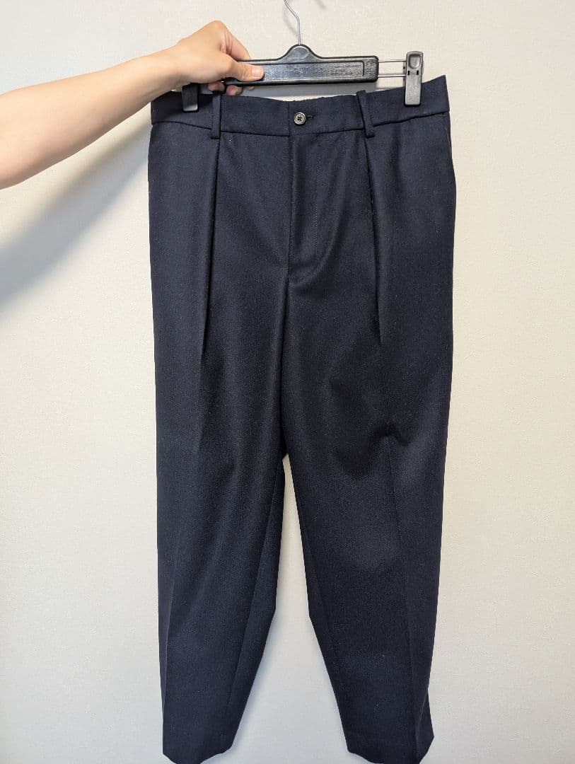 マーカウェア ペグトップパンツ ウール100% スラックス L