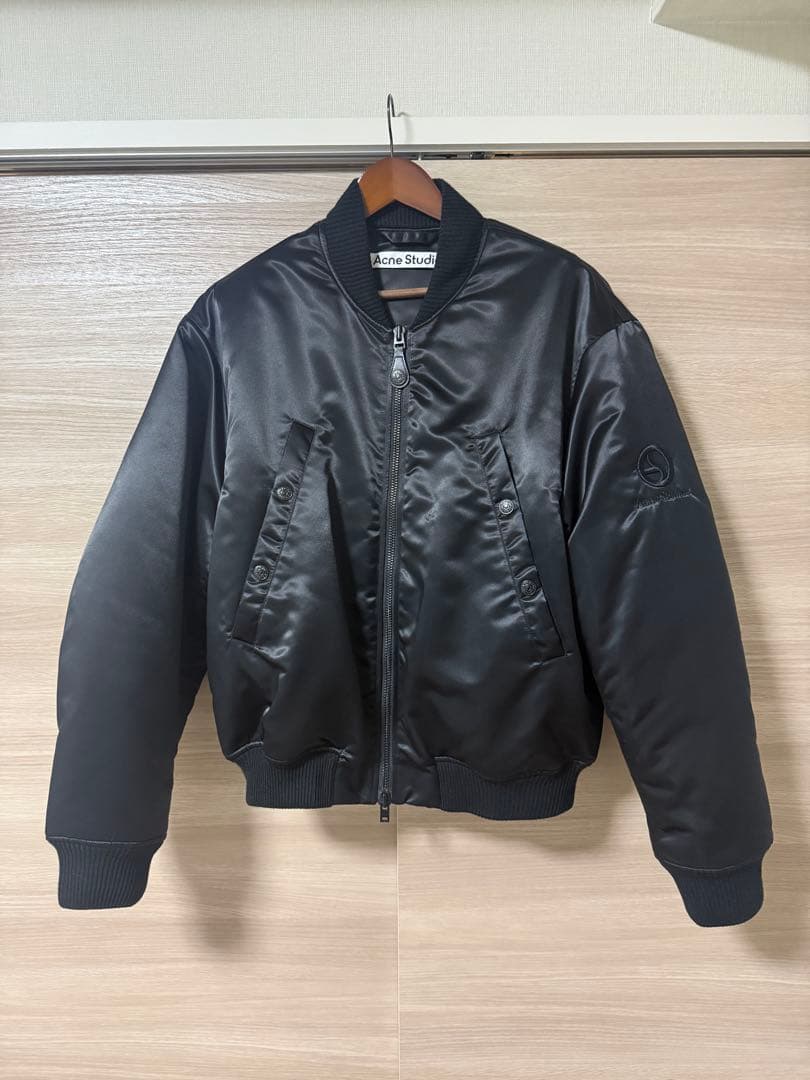 Acne Studios ボンバージャケット ロゴグラム　ブラック