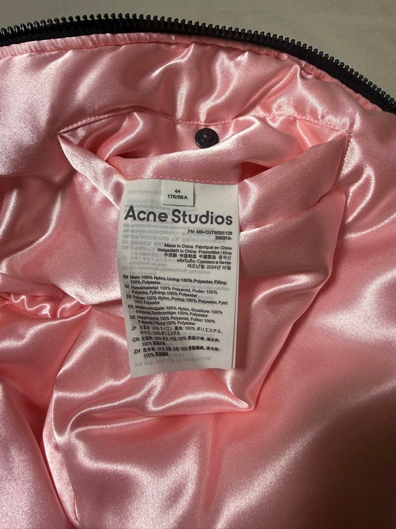 Acne Studios ボンバージャケット ロゴグラム　ブラック