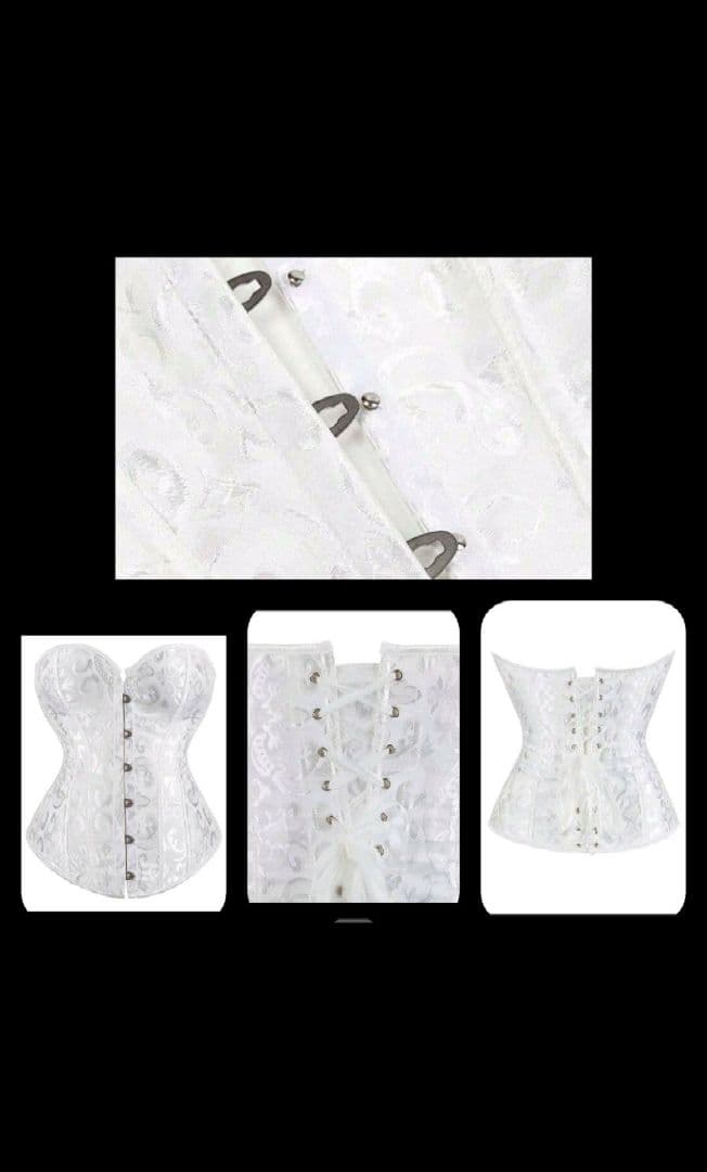 （大きいサイズ）ウェディングドレス　トレーン＆ベール＆インナースカート付き