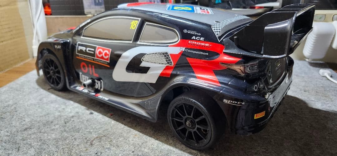 京商RC 1/10 エンジン　ラジコンカー サンワプロポ、受信機セット