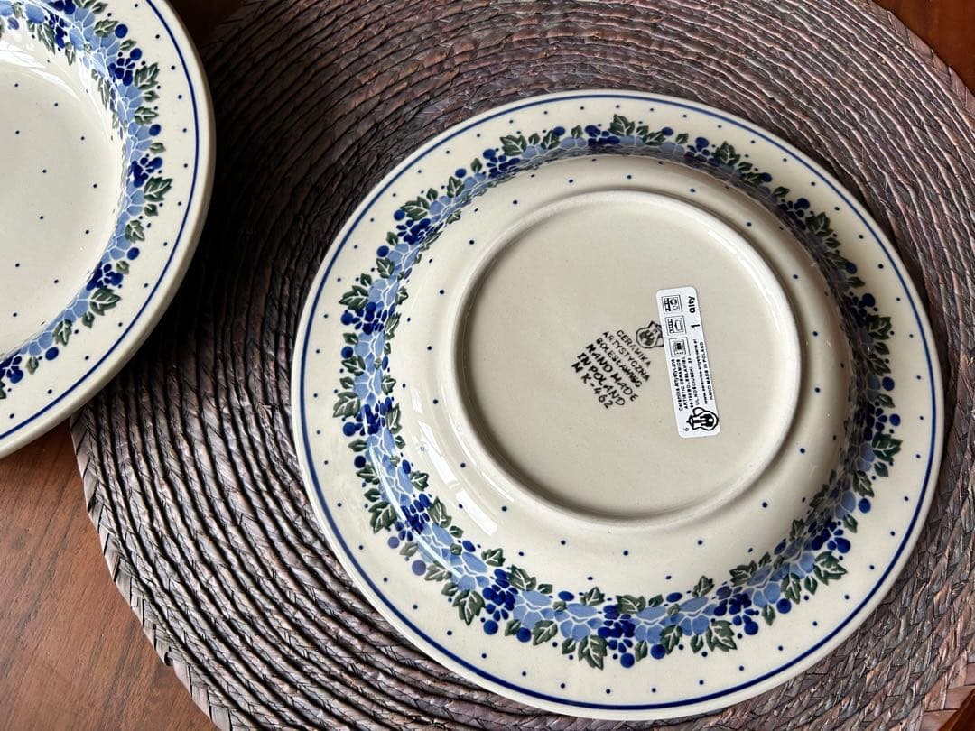 Poland製お皿2pcsセット