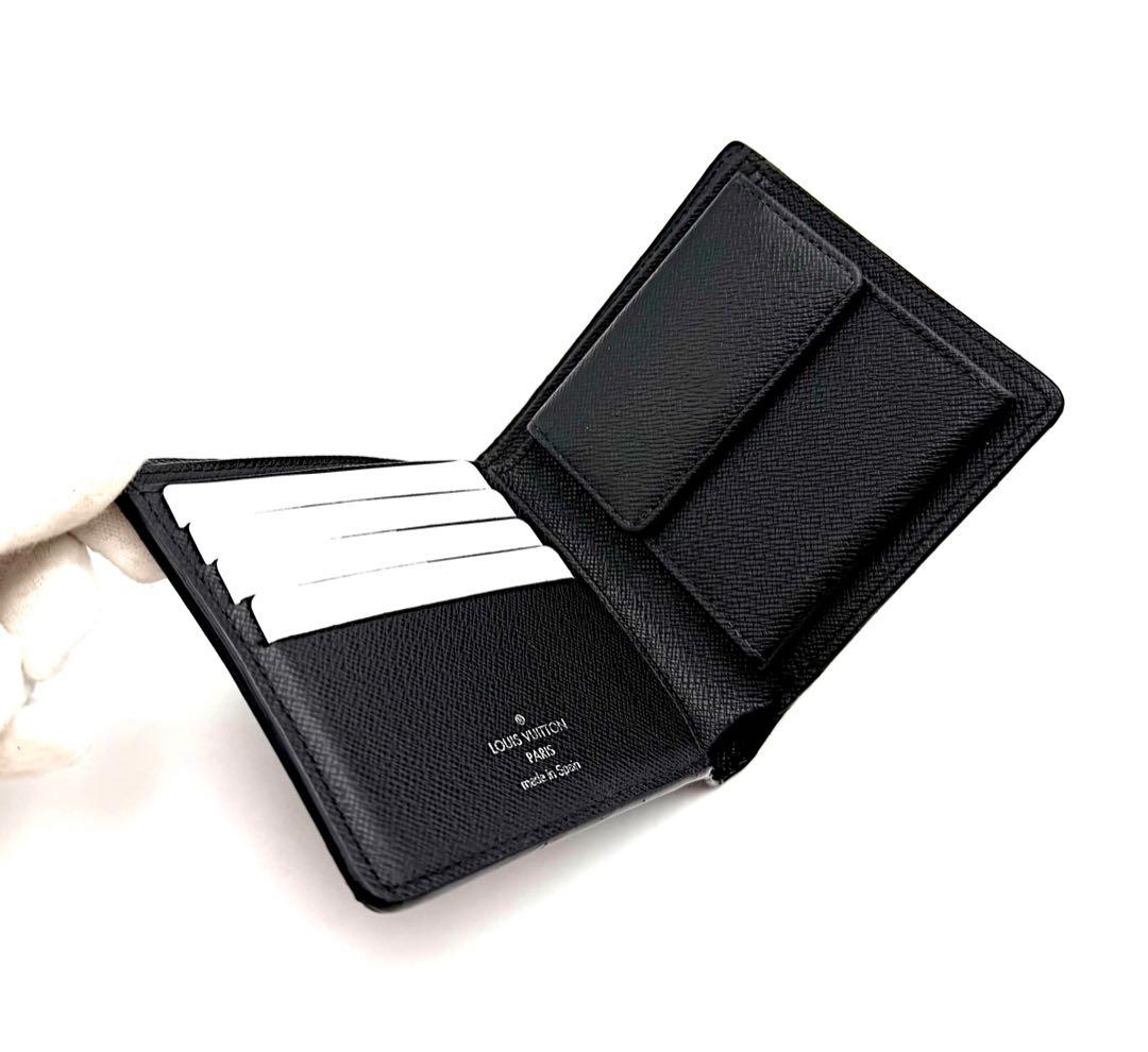 【美品】ルイヴィトン ダミエグラフィット ポルトフォイユマルコ 二つ折り財布
