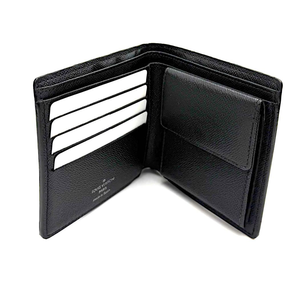 【美品】ルイヴィトン ダミエグラフィット ポルトフォイユマルコ 二つ折り財布