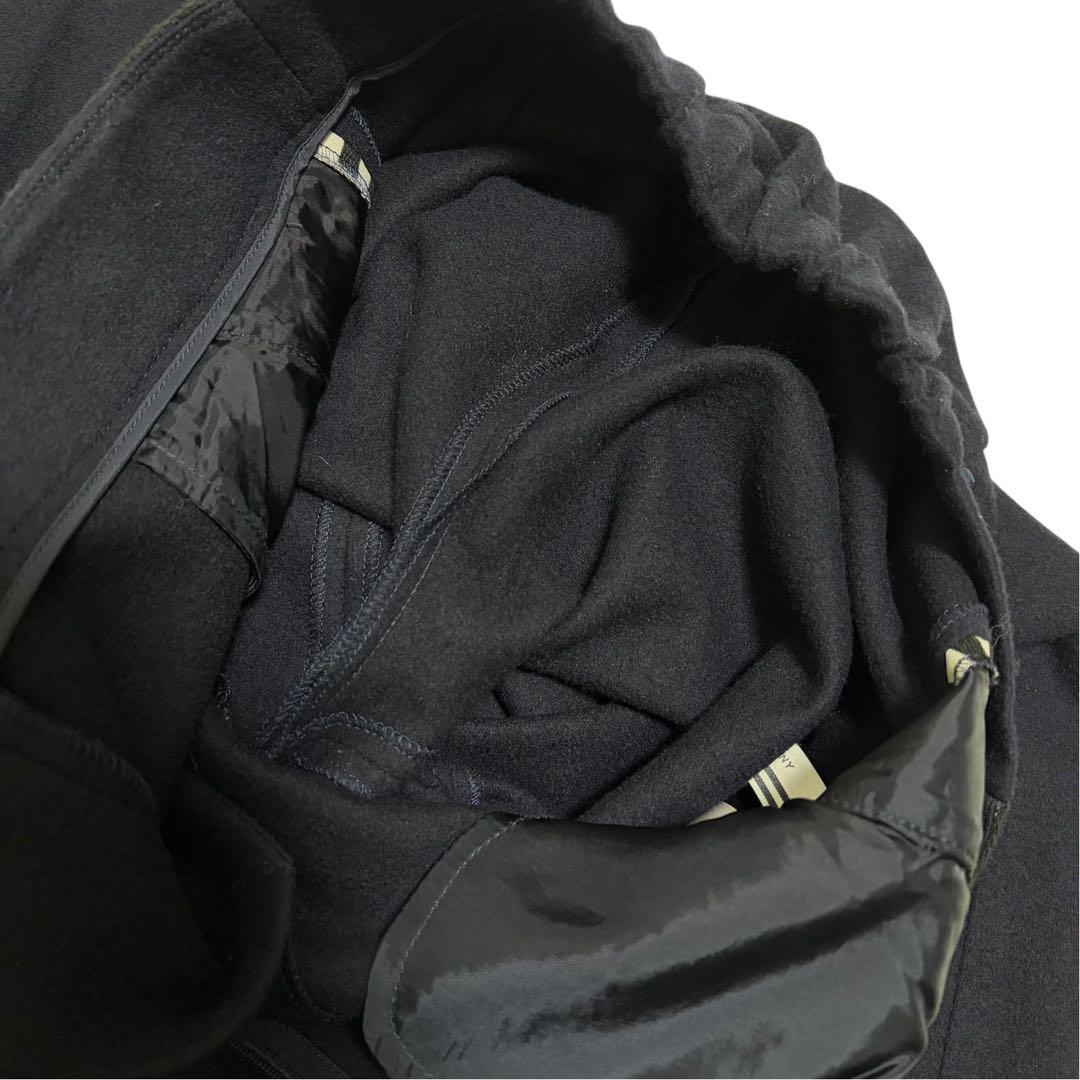 ボーダーズアットバルコニー　パンツ　ブラック　ストレート　ウール　S 黒