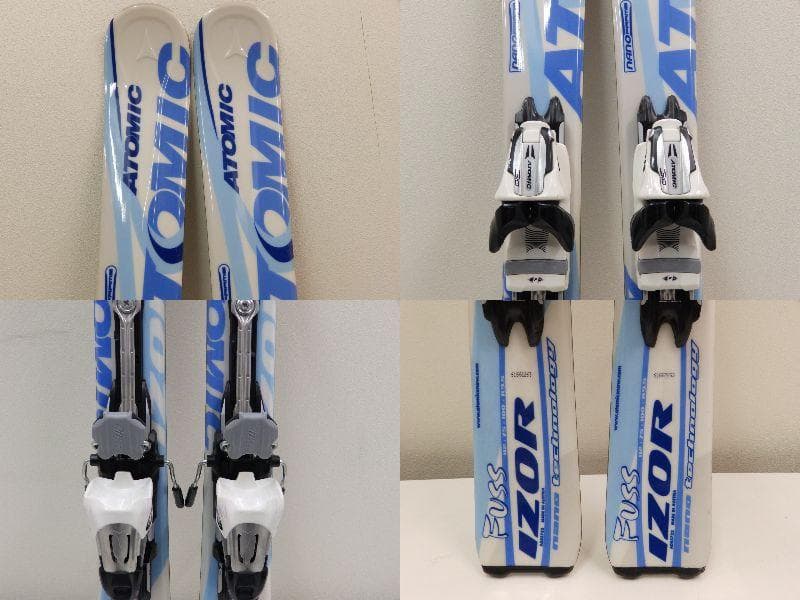 ATOMIC IZOR スキー バインディング・ストック・ケース付き 120 ㎝
