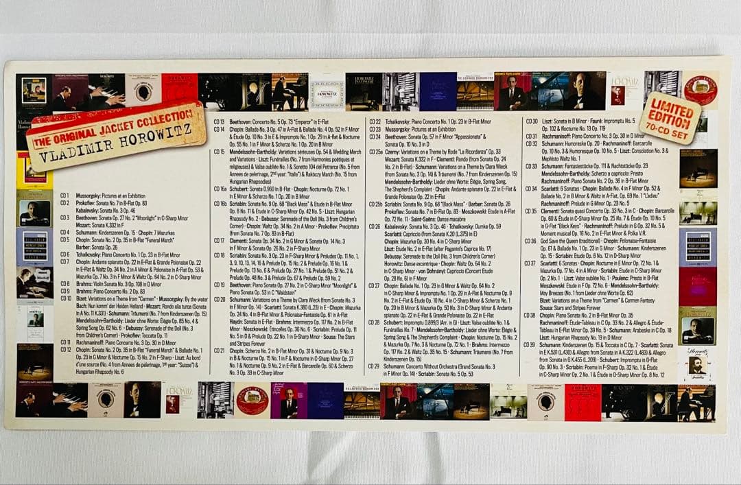ウラディミール・ホロヴィッツ／オリジナル・ジャケット・コレクション全集 70CD