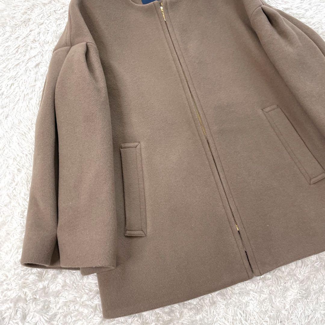 美品✨SHIPS Bellandi SUPER130 コクーン ショート コート