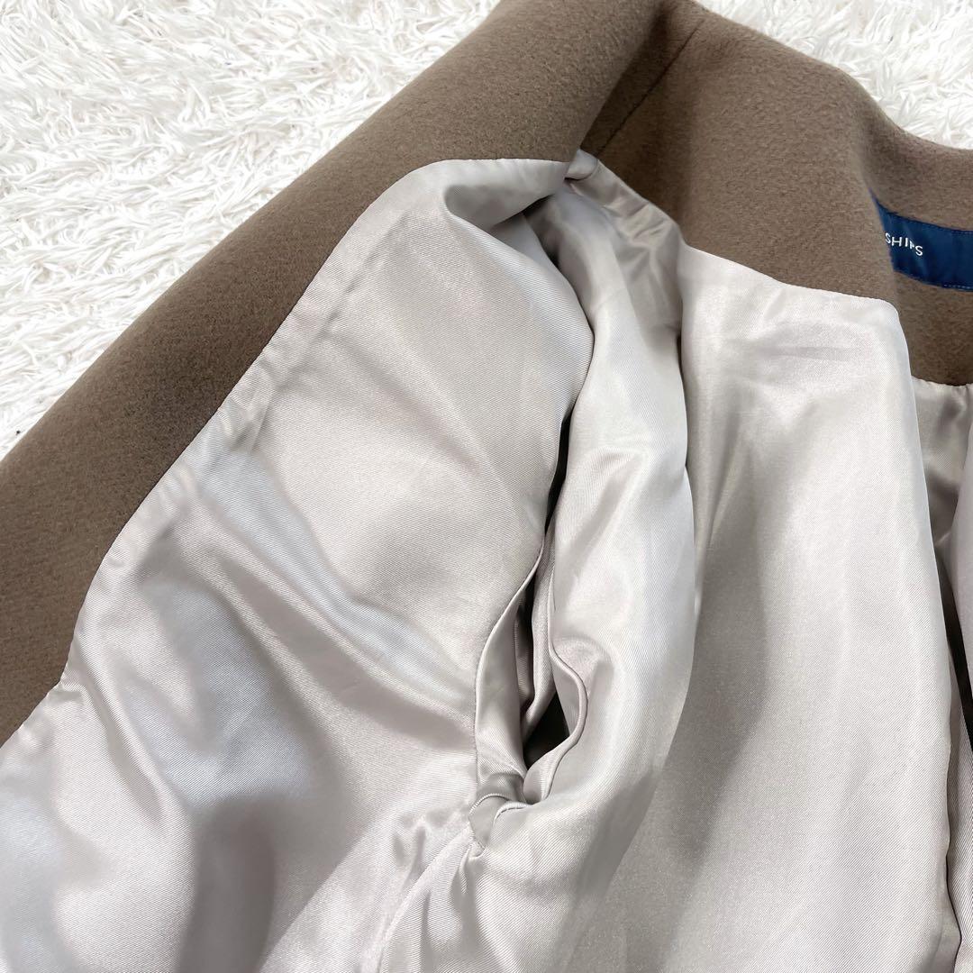 美品✨SHIPS Bellandi SUPER130 コクーン ショート コート