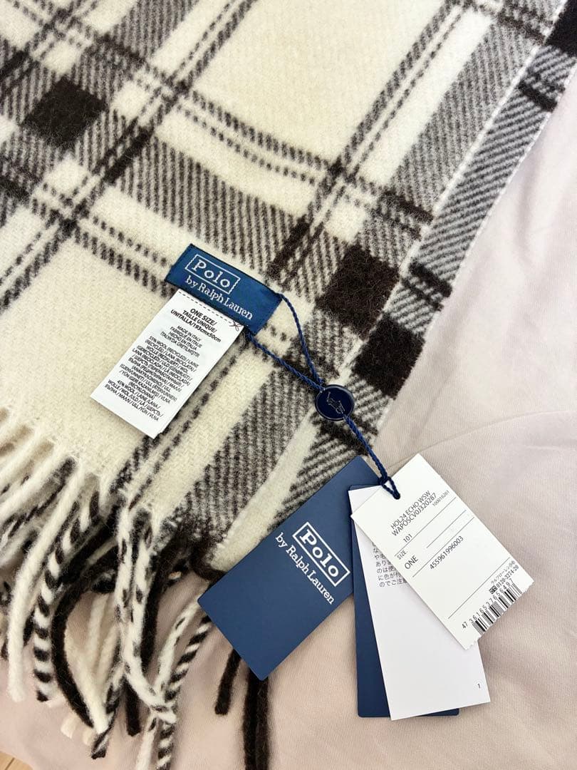 ポロラルフローレン リサイクルウールマフラー 未使用
