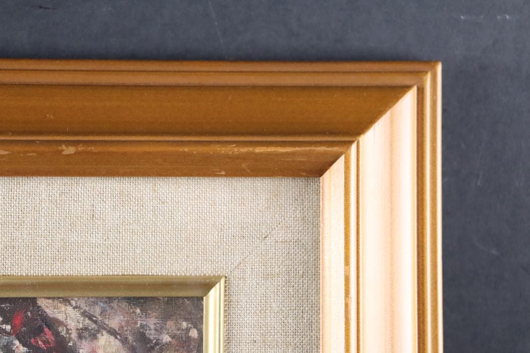 真作保証 奈知安太郎 「座る裸婦」 油彩SM号 独立美術協会 自由美術家協会