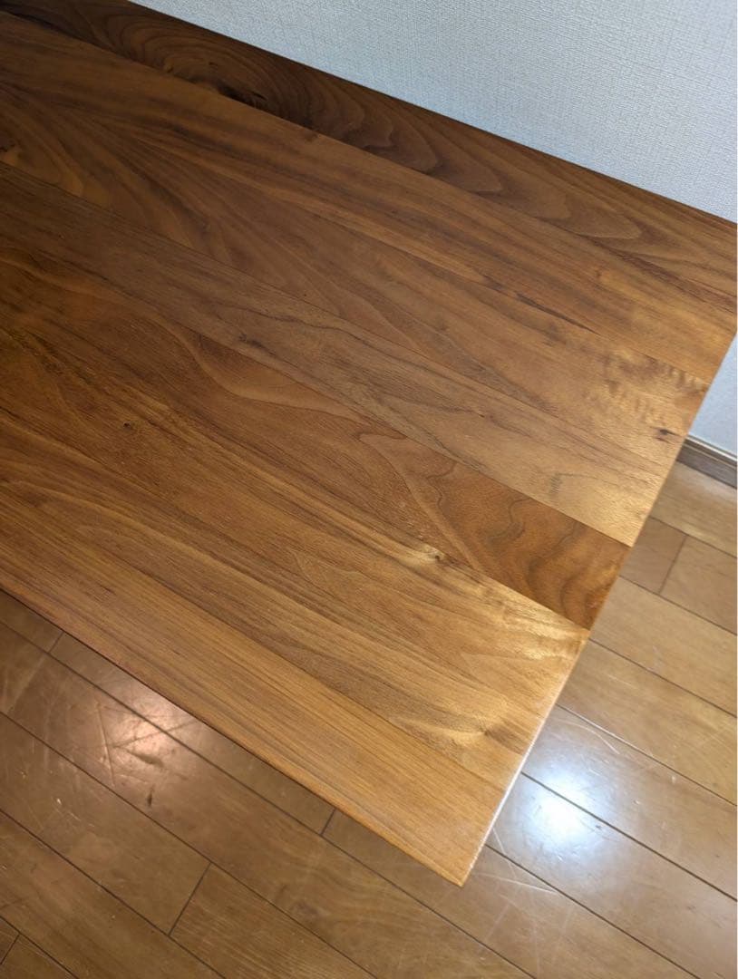 ■送料込■無印良品 無垢材ローテーブル ウォールナット デスク 机廃盤家具