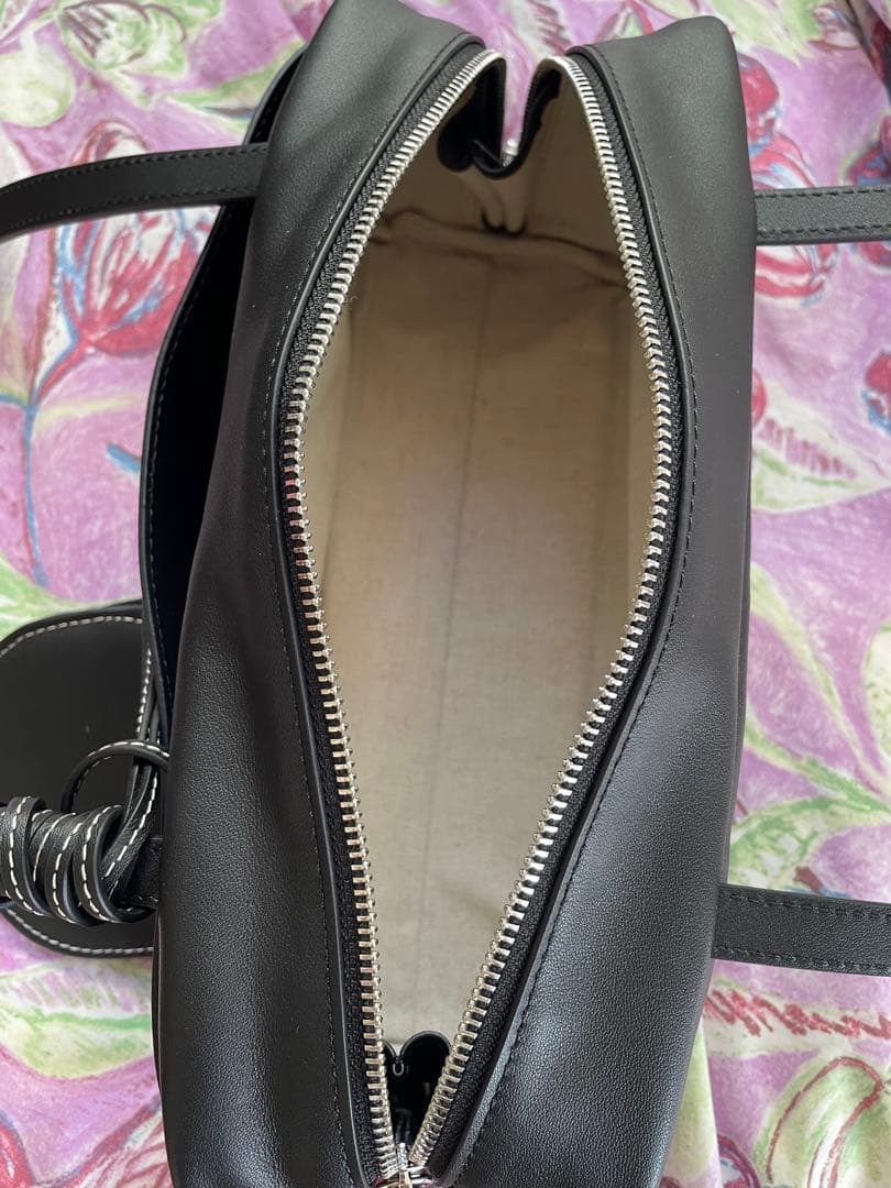 etretokyo オープンポケットレザーボストン ブラック