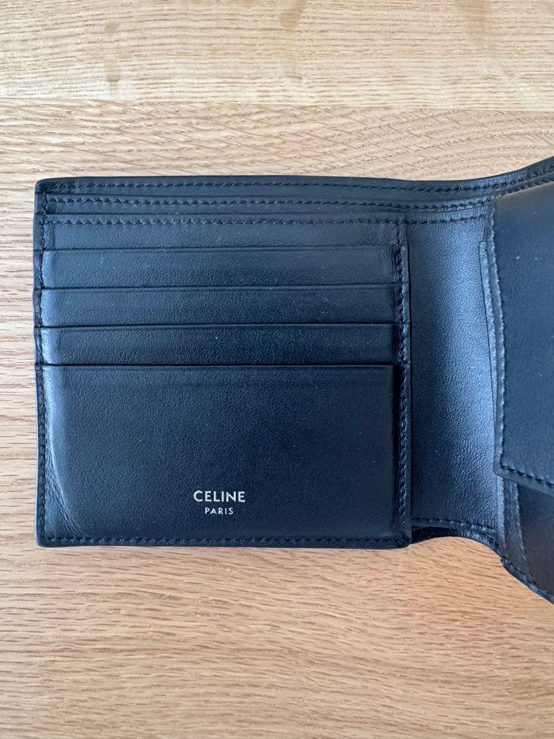 CELINE ブラック 二つ折り財布