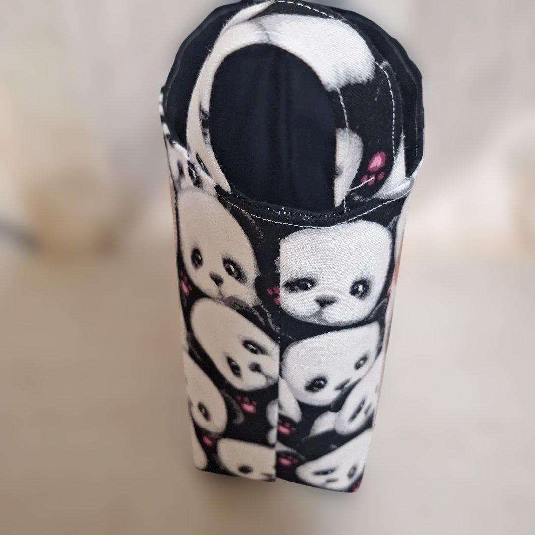 可愛いパネル生地　ハンドメイド　布バスケット