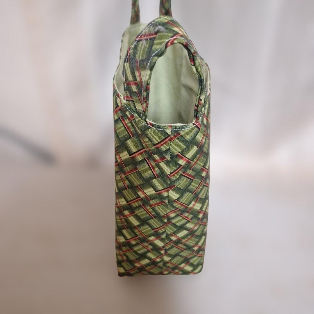 可愛いパネル生地　ハンドメイド　布バスケット