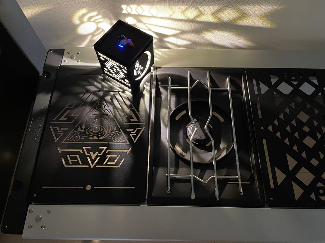 ⭕️高規格「マットブラック耐熱塗装」 スノーピーク　フラットバーナーGS-450R