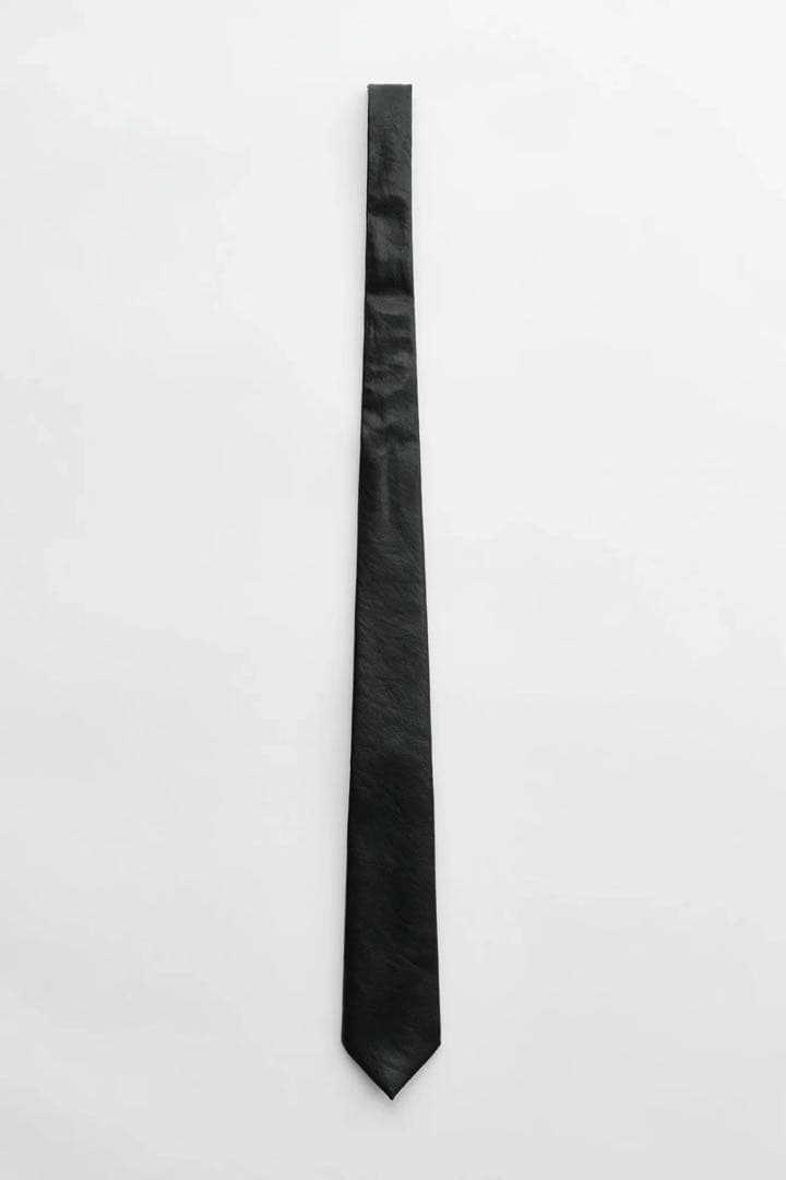 OUR LEGACY TIE BLACK LEATHER レザータイ